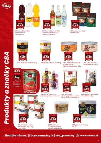 Katalogy / Výhodná ponuka CBA potraviny - foto