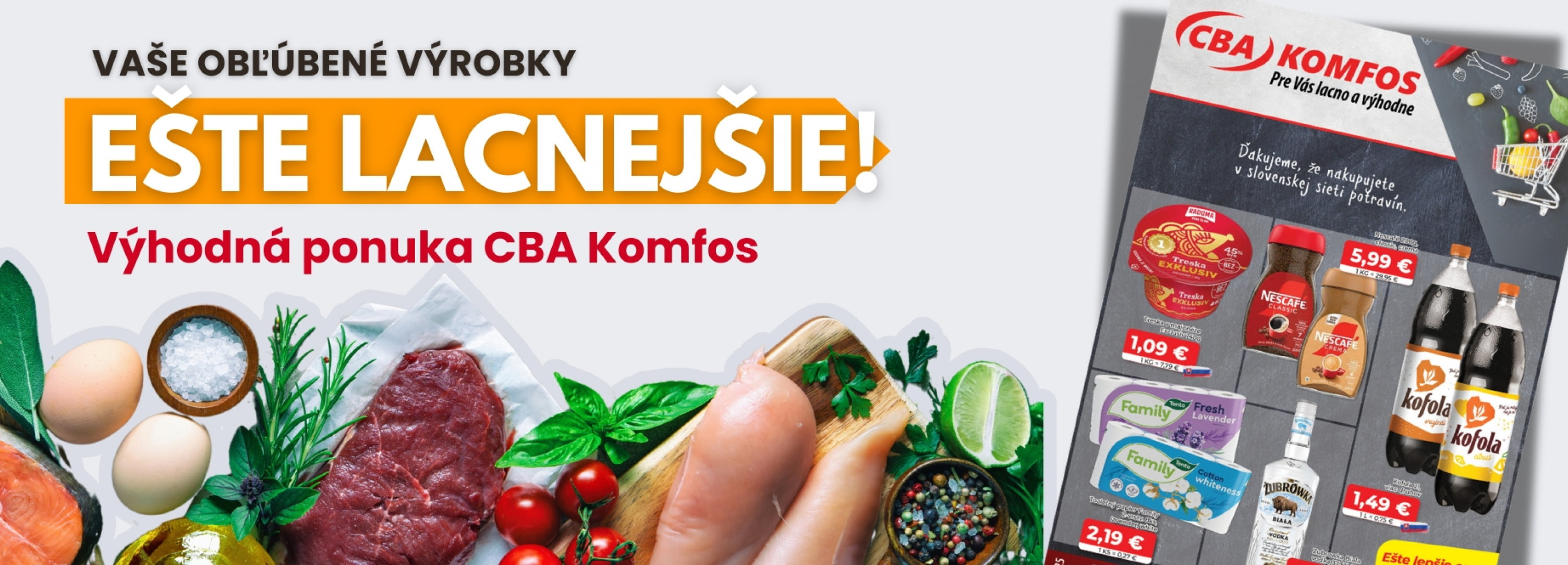 Nový leták CBA Komfos Nový leták CBA Komfos