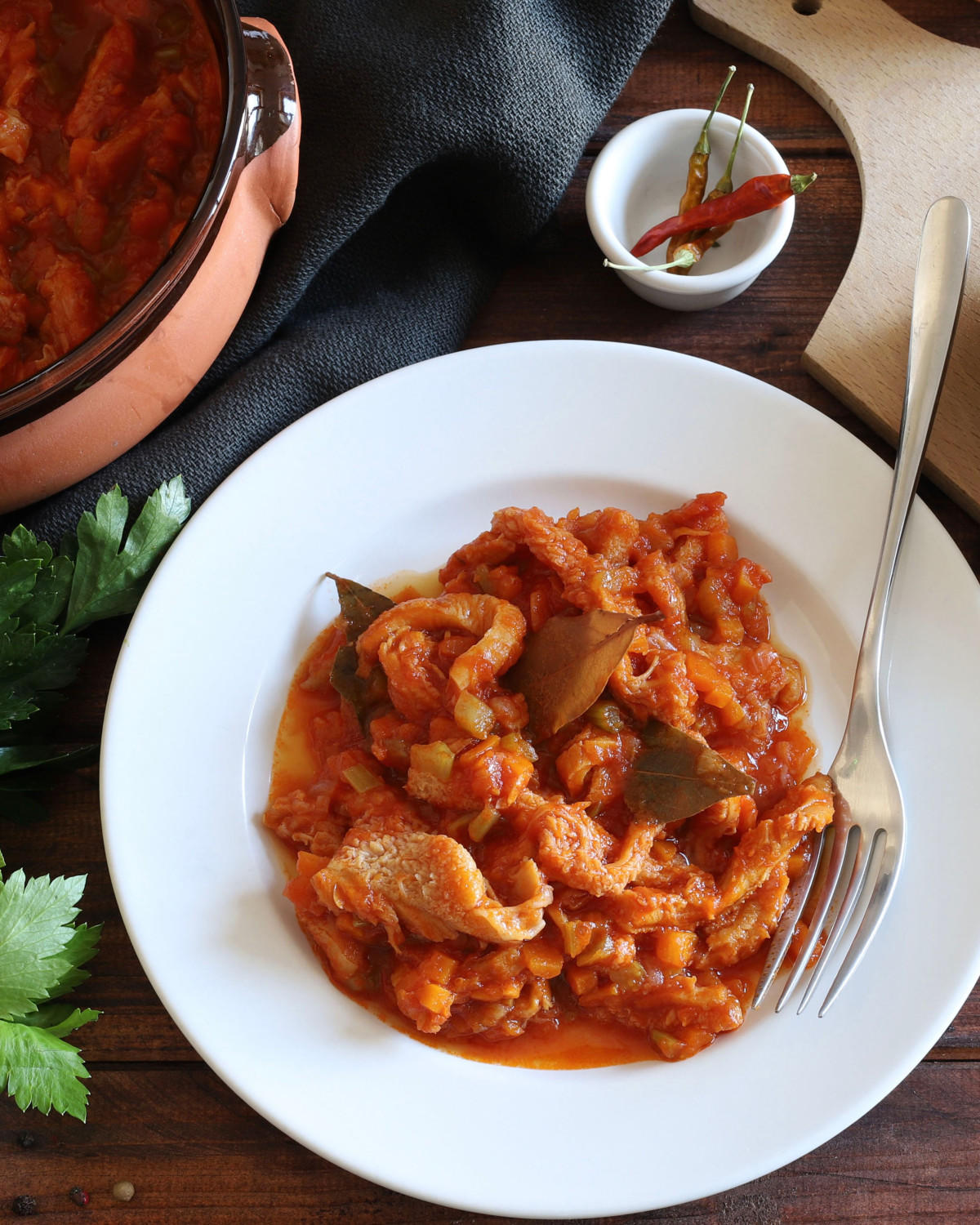 Dusené držky na paprike