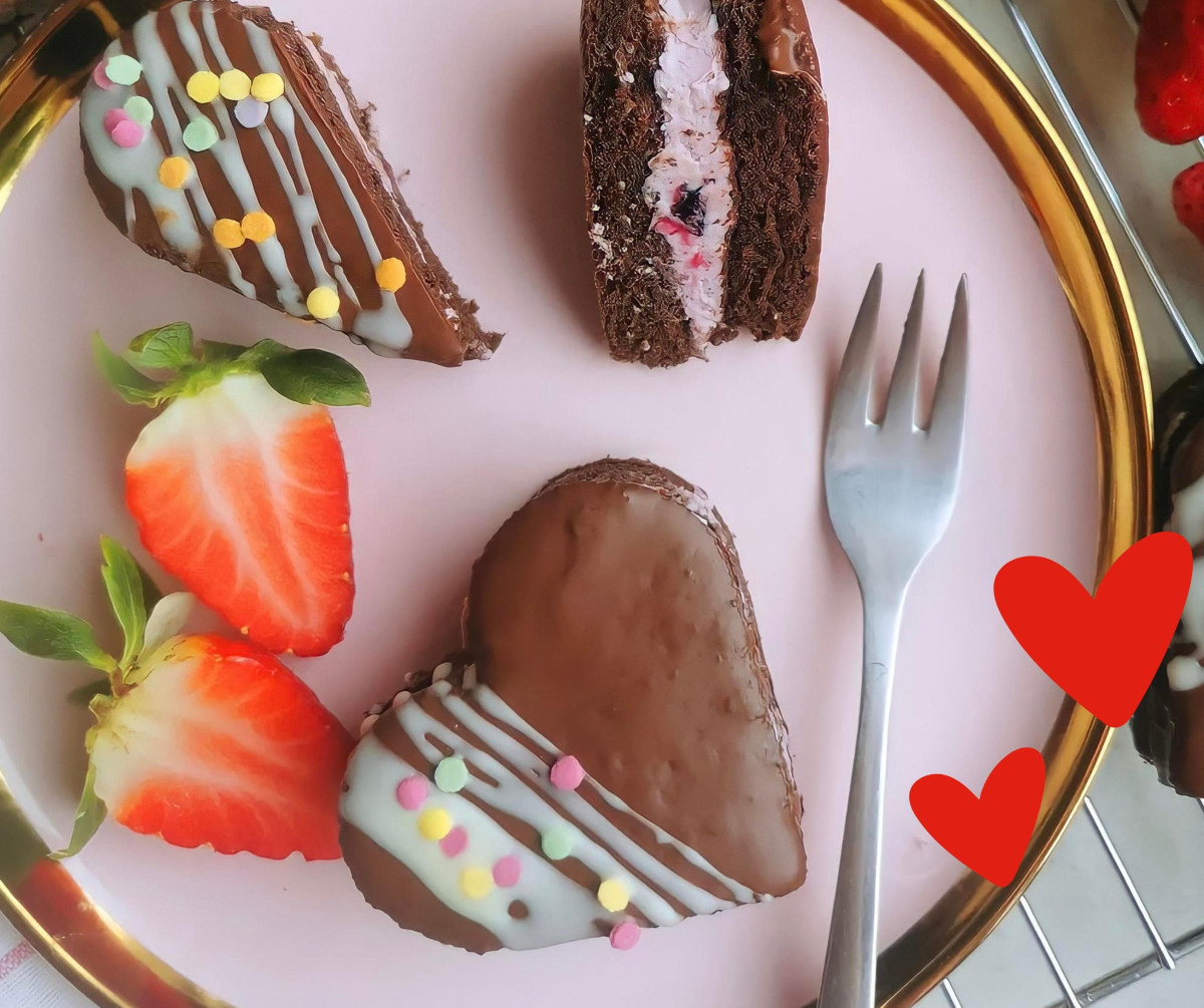 Valentínske srdiečka v čokoláde