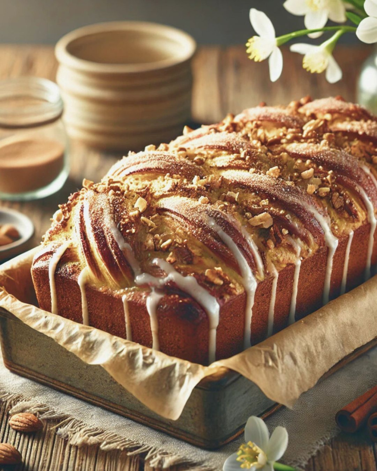 Veľkonočný škoricový trhaný chlebík