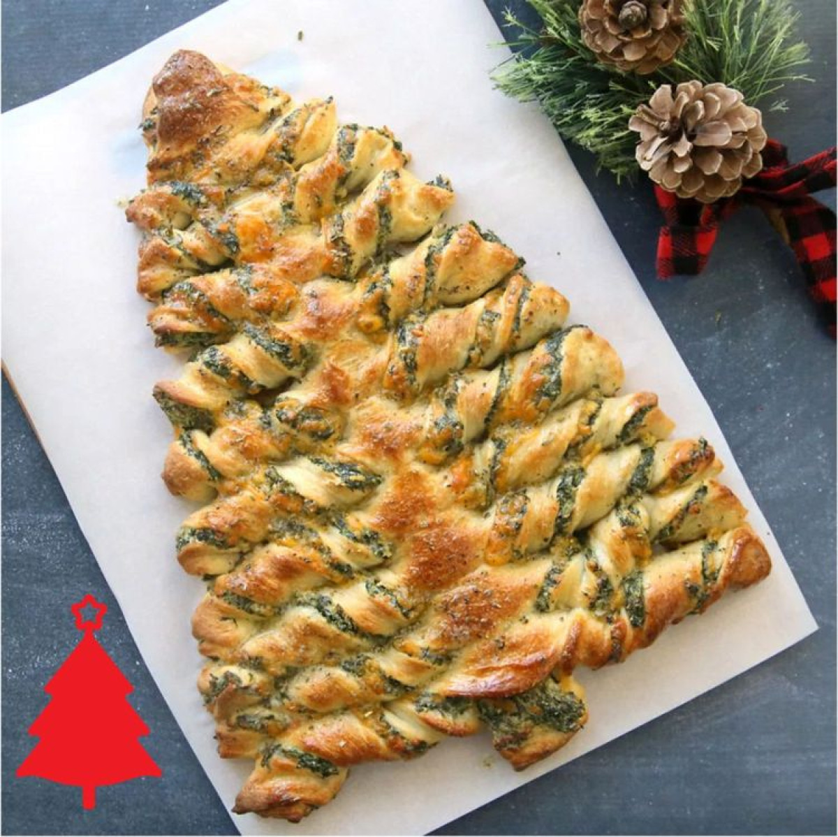 Pizzový vianočný stromček