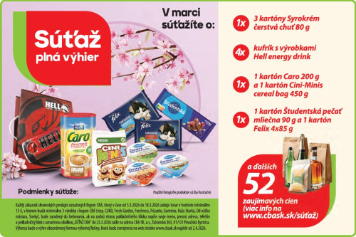 Kto nakupuje v CBA Komfos automaticky vyhráva!