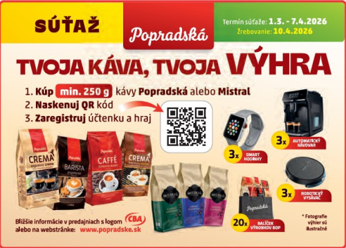 Za šálku dobrej popradskej kávy - ešte lepšia výhra!
